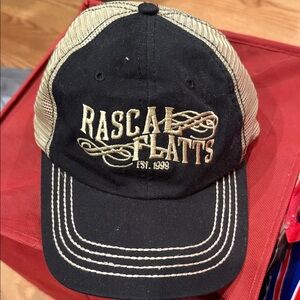 Rascal Flatts Black and Tan Baseball Cap
